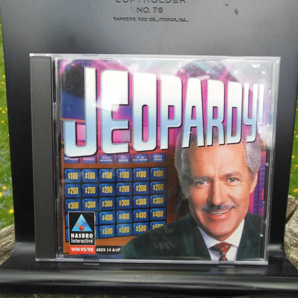 computer game CD ROM Jeopardy featuring Alex Trebek by Hasbro Interactive 1998